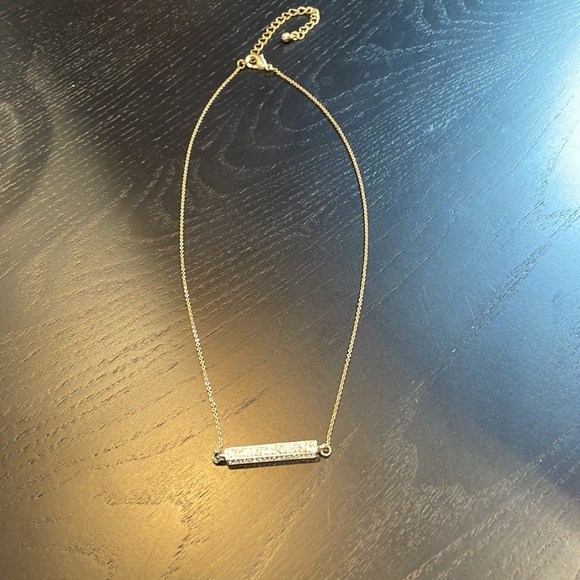 Diamante bar necklace - Picture 2 of 3